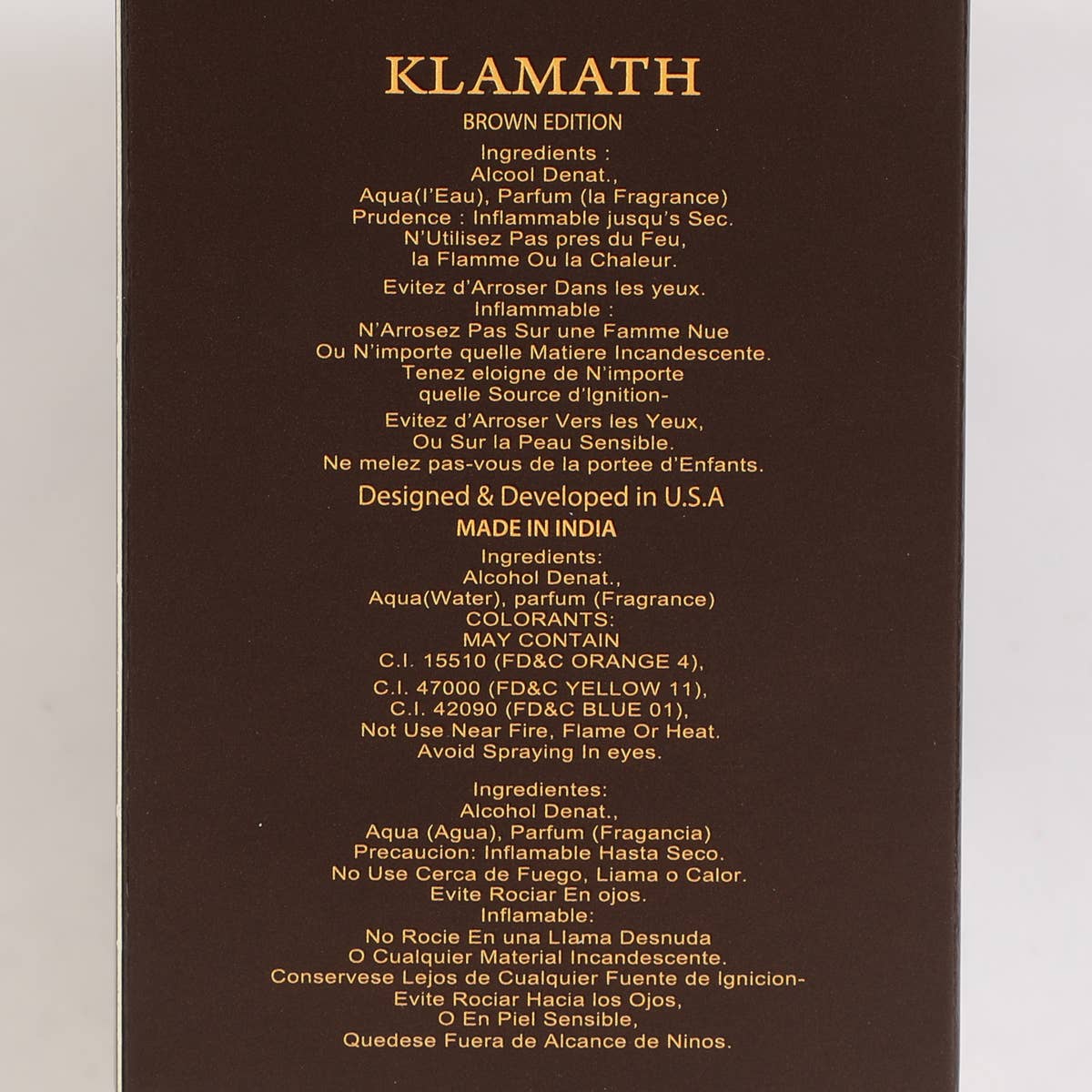Klamath Brown Unisex Perfume - Eau De Parfum 90ml